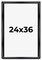 Modern Shadow Box 1.5" Depth Black Picture Frame - UV Acrylic, Backing, Hanging Hardware